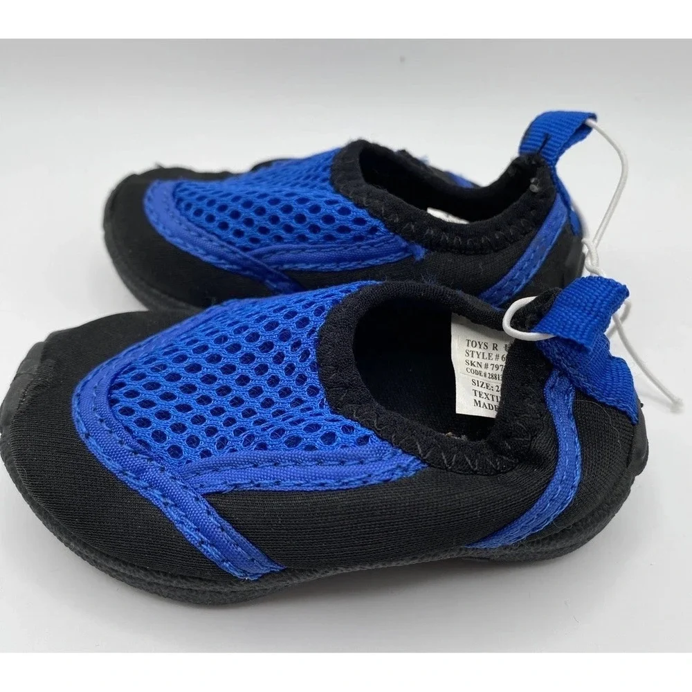 Koala Kids Toddler Blue and Black Slip-On Water Shoes Size 2 NWOT